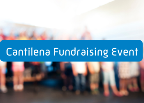 Text based image with 'Cantilena Fundraising Event' written on it