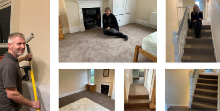 Step One staff at supported living residence