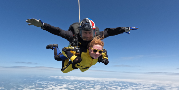 Charity skydive for Step One in Devon