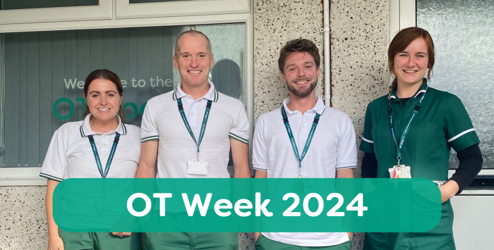 OT Week 2024 (Photo of our OTs Lizzie, Lilly, Connor and Roy.