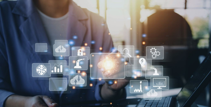 Digital world ilustration